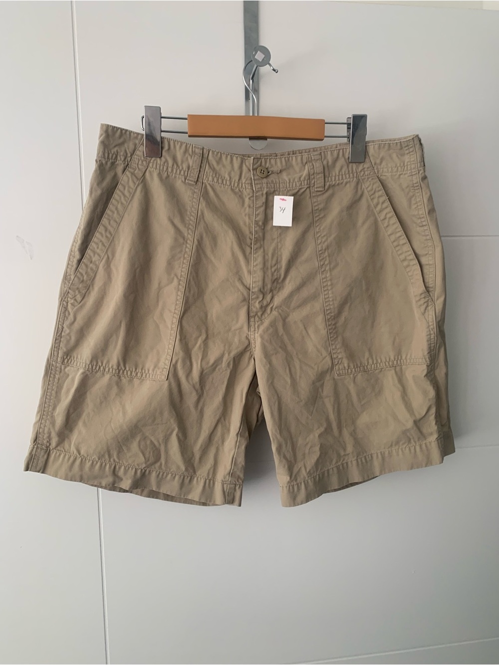 Ralph Lauren men’s vintage Men's Khaki Utility Cotton Shorts A14
